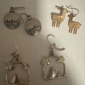 Outdoor theme earring bundle of 3 sets